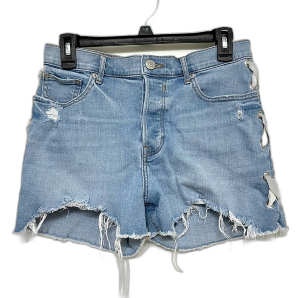 Express Shortie Vintage High Rise Denim Shorts